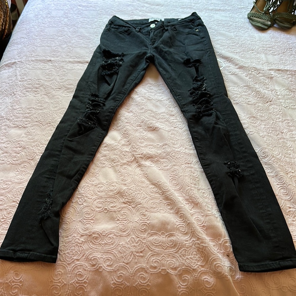 Frame black denim jeans. Size 27